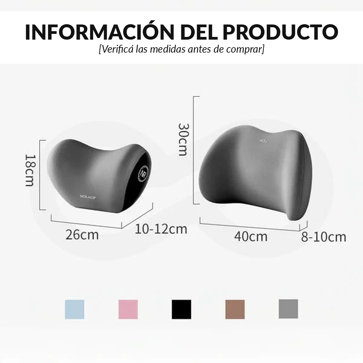 Ergonomic Lumbar Support Cushion High Density Memory Foam Pillow