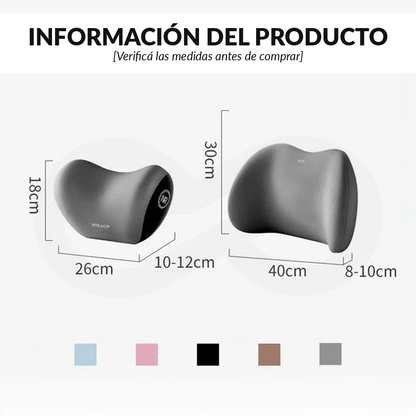 Ergonomic Lumbar Support Cushion High Density Memory Foam Pillow