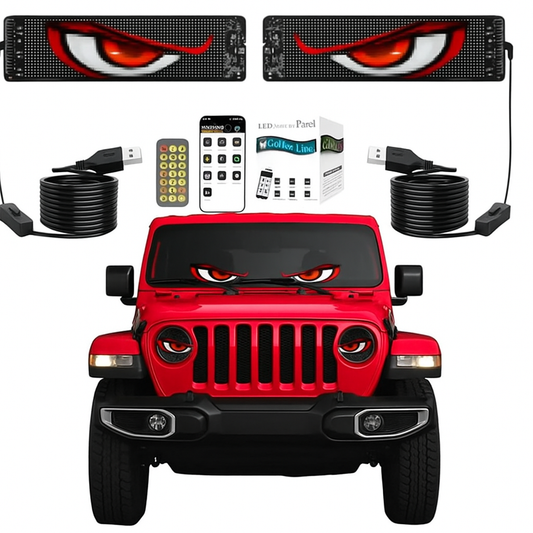 Flexible LED Car Matrix Display Programmable Bluetooth USB Pack 2-Piece