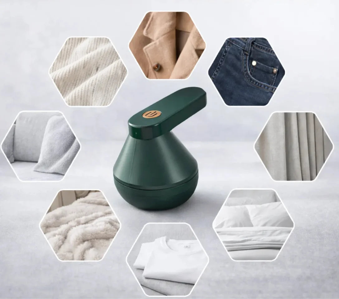 Electric Lint Remover Rechargeable Fabric Shaver with Stainless Blades
