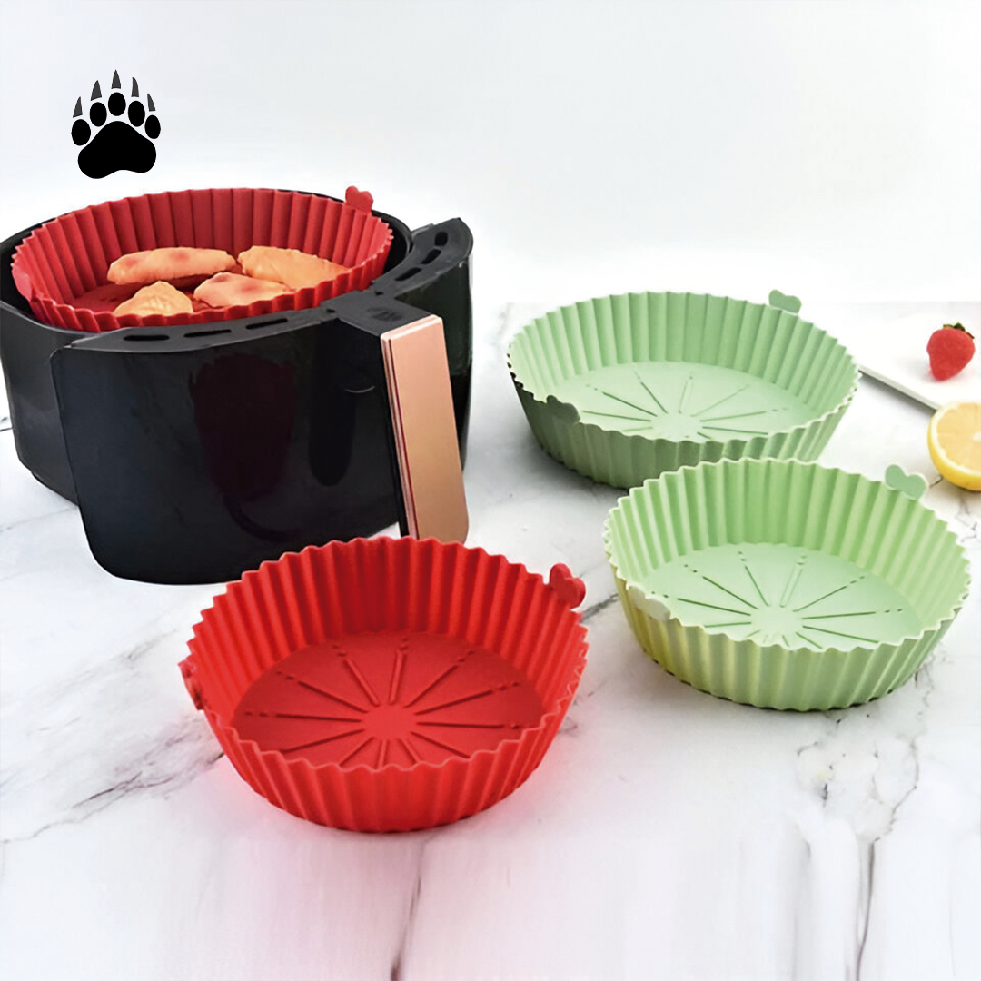 Bandejas Silicona Freidora Aire Bigan Pack 2 Moldes Cocina