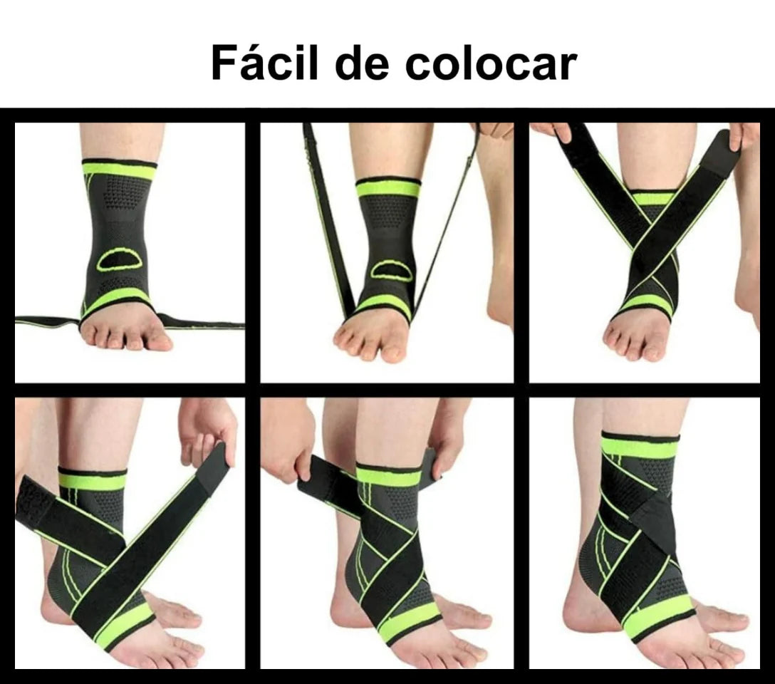 Adjustable Compression Ankle Support Brace Breathable Sports Wrap Pack 2-Piece