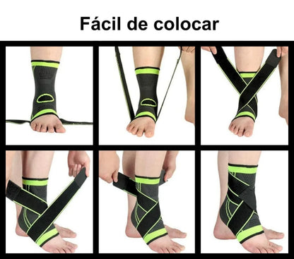 Adjustable Compression Ankle Support Brace Breathable Sports Wrap Pack 2-Piece