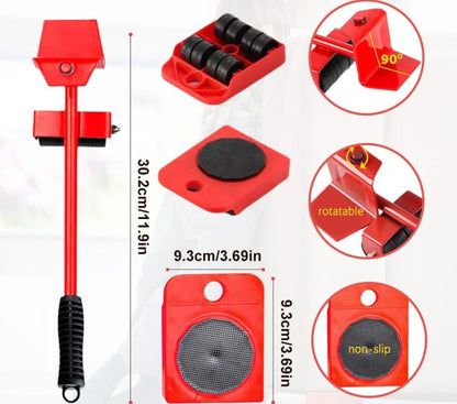 Furniture Lifter Tool Set Heavy Duty Moving Rollers