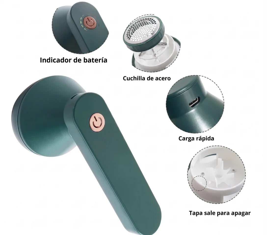 Electric Lint Remover Rechargeable Fabric Shaver with Stainless Blades