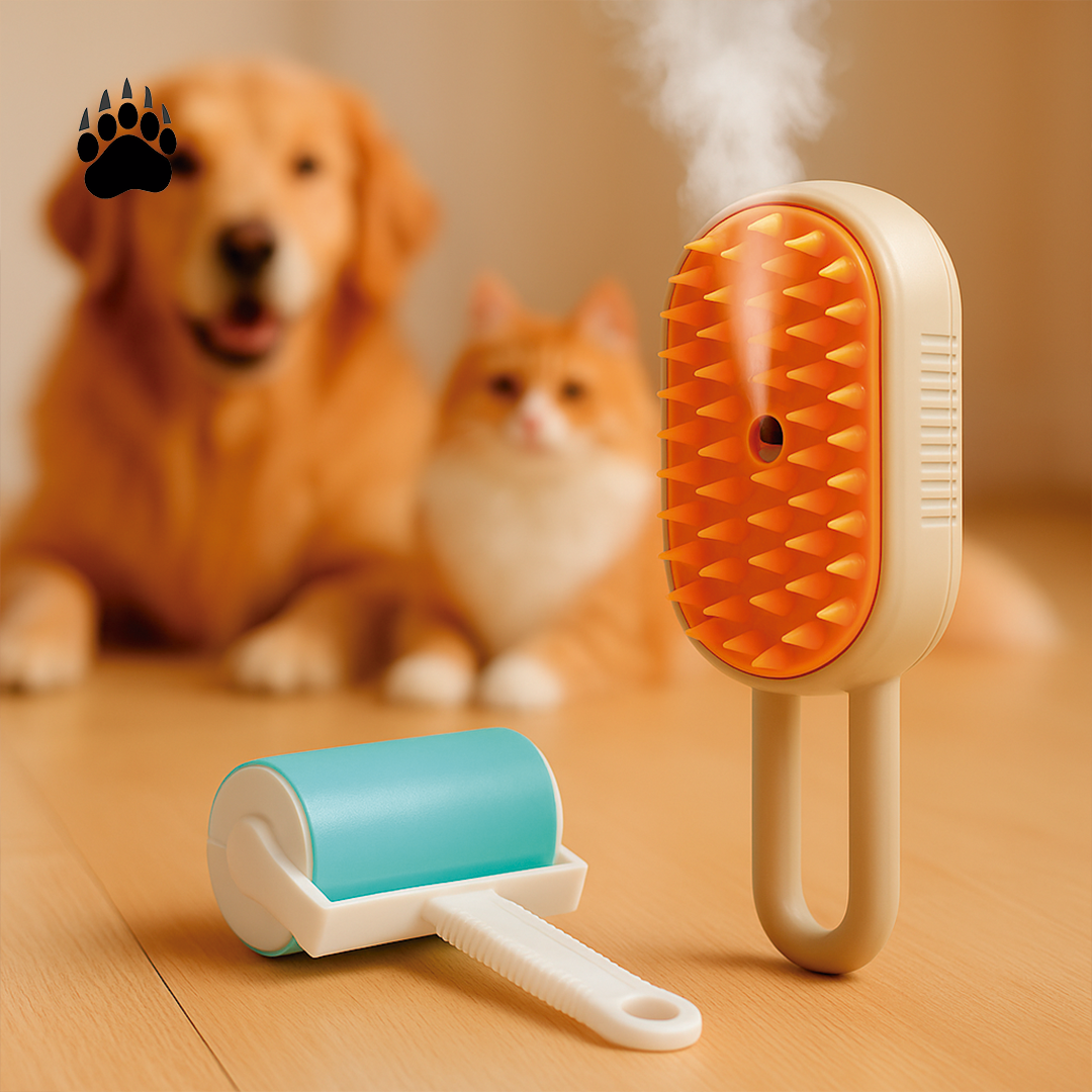 Cepillo Vapor 3 en 1 Bigan Rodillo Mascotas