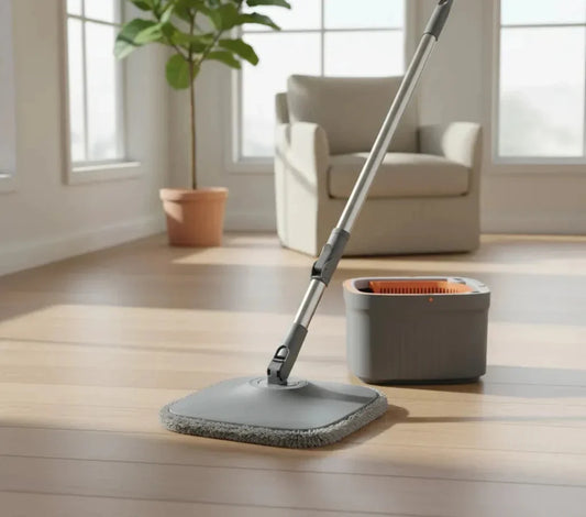 Spin Mop and Bucket Set Clean Dirty Water Separation 360 Degree