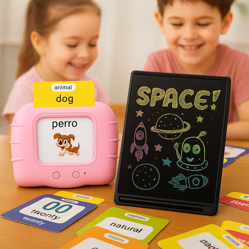 Juego Tarjetas Educativas Sonido Bigan Pizarra Mágica Niños