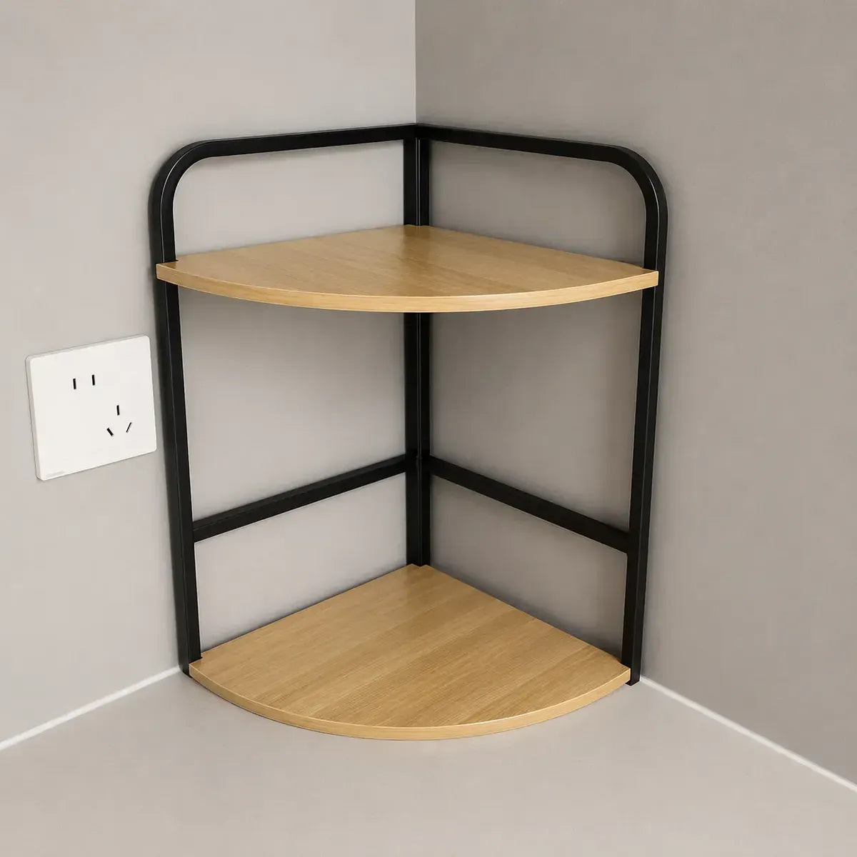 Kitchen Corner Shelf Organizer Large 2-Tier Countertop Rack