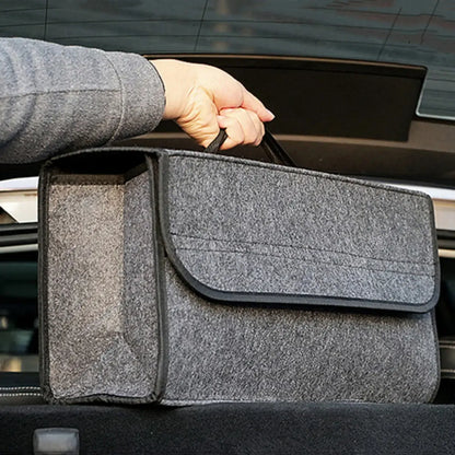 Car Trunk Organizer Foldable Multi-Compartment with Carry Handle