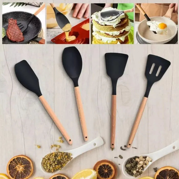 Premium Kitchen Utensils Set 19-Piece Cooking Tools with Cutting Board