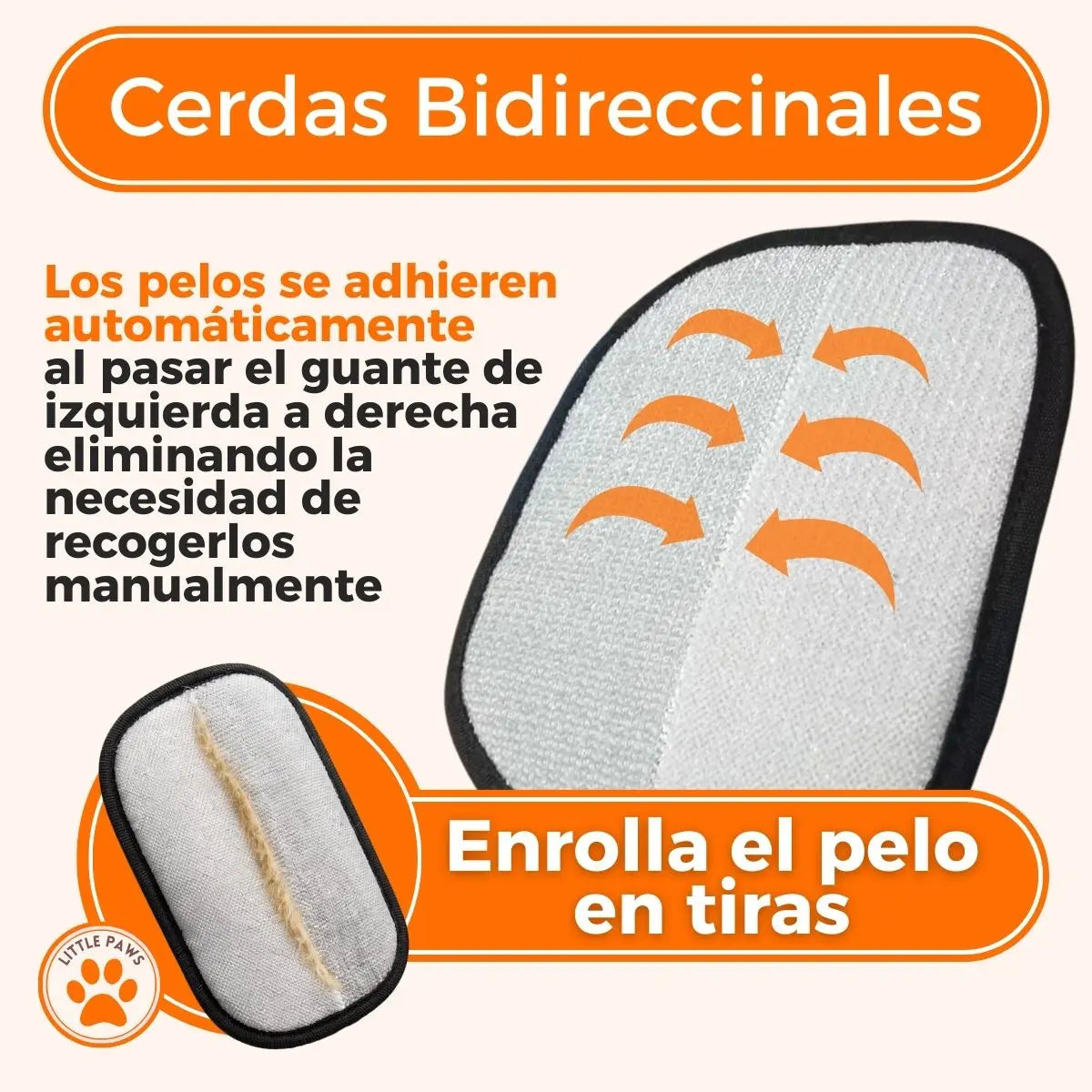 NOVA Electrostatic Pet Hair Lint Remover Glove Reusable Washable