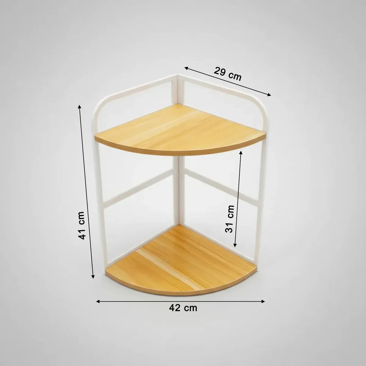 Kitchen Corner Shelf Organizer Large 2-Tier Countertop Rack