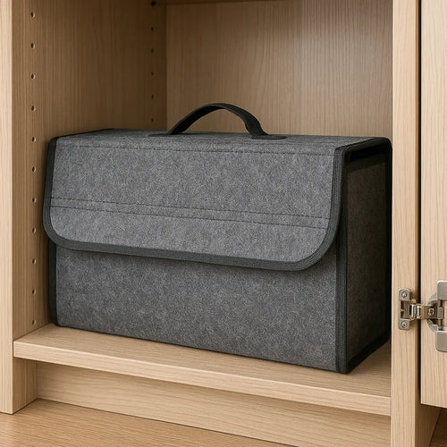 Car Trunk Organizer Foldable Multi-Compartment with Carry Handle