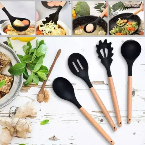 Premium Kitchen Utensils Set 19-Piece Cooking Tools with Cutting Board