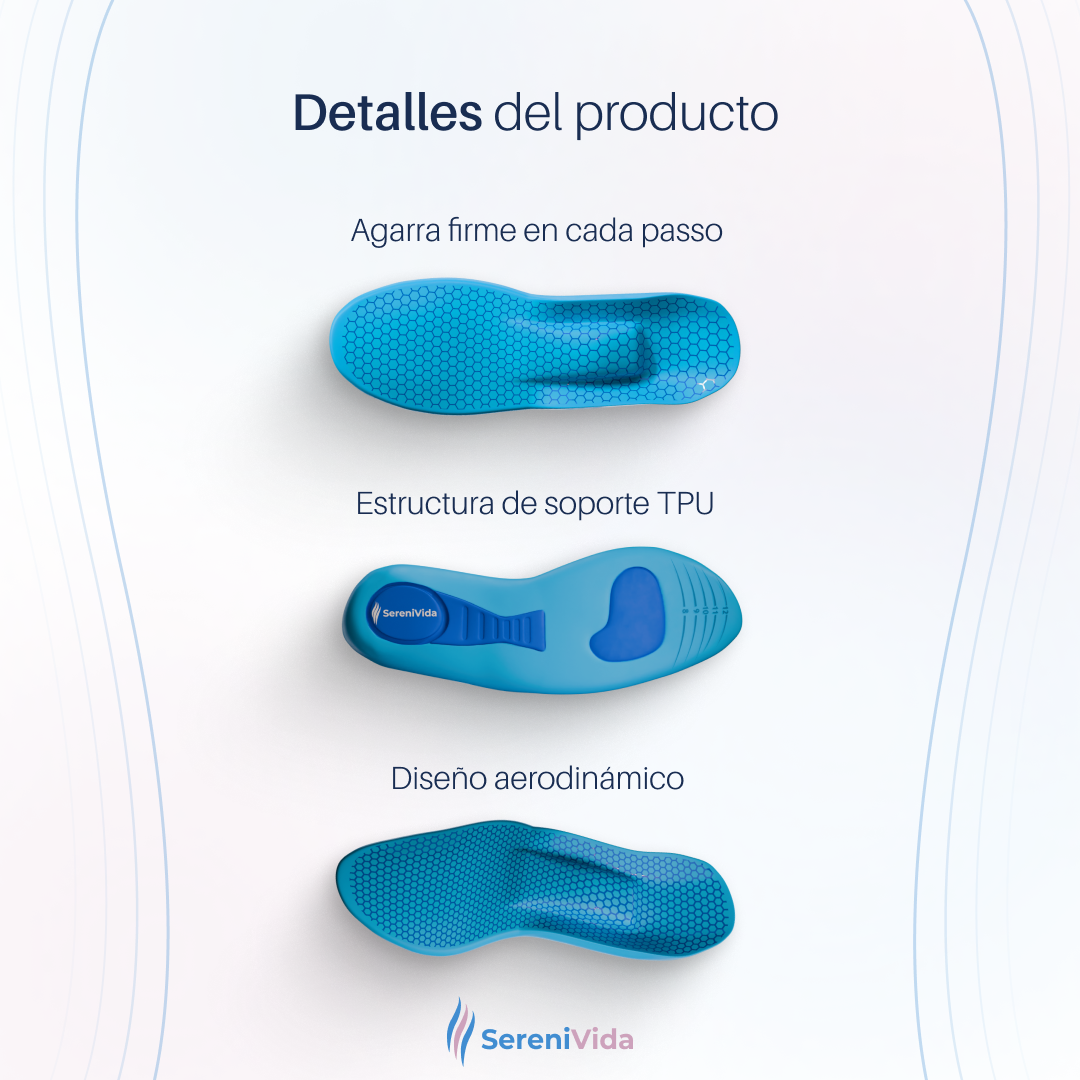 Plantillas Ortopédicas ComfyFeet Ergonómicas Alivio del Dolor Recortables