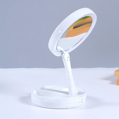 Bigan Facial Hair Remover Set with LED Light Mirror 2-in-1