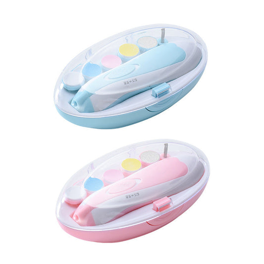 Electric Baby Nail Trimmer Quiet Motor LED Light File