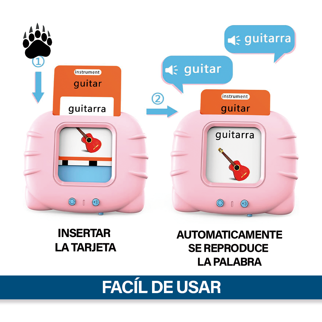 Juego Tarjetas Educativas Sonido Bigan Pizarra Mágica Niños