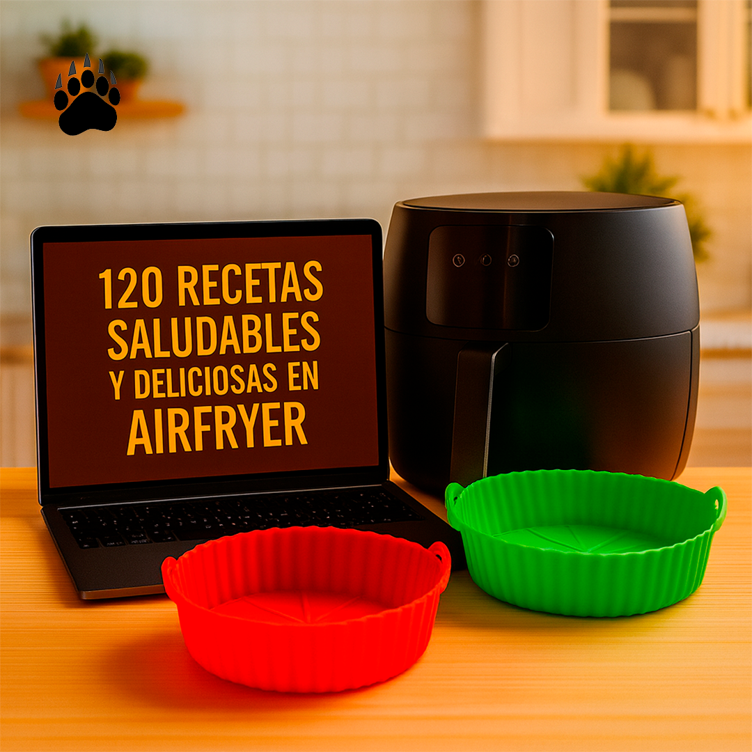 Bandejas Silicona Freidora Aire Bigan Pack 2 Moldes Cocina