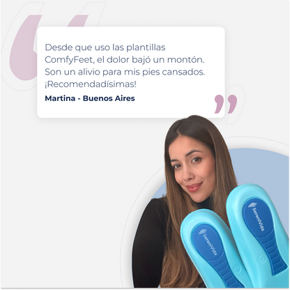 Plantillas Ortopédicas ComfyFeet Ergonómicas Alivio del Dolor Recortables