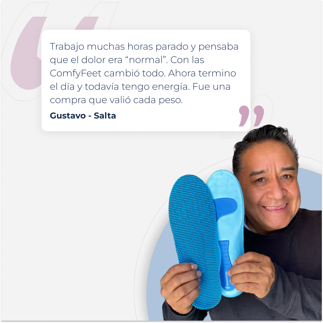 Plantillas Ortopédicas ComfyFeet Ergonómicas Alivio del Dolor Recortables