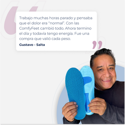 Plantillas Ortopédicas ComfyFeet Ergonómicas Alivio del Dolor Recortables