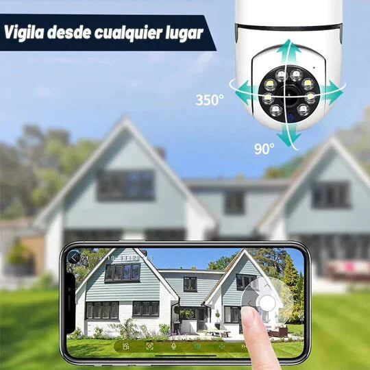 Smart Light Bulb Security Camera 360 Full HD Wi-Fi