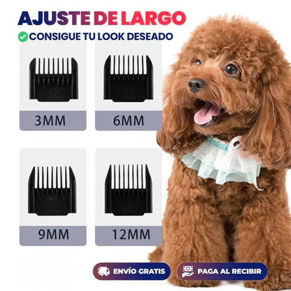 Cortapelos para Mascotas Inalámbrico Silencioso Profesional