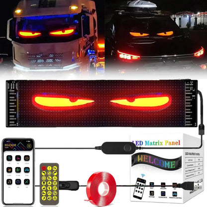 Flexible LED Car Matrix Display Programmable Bluetooth USB Pack 2-Piece