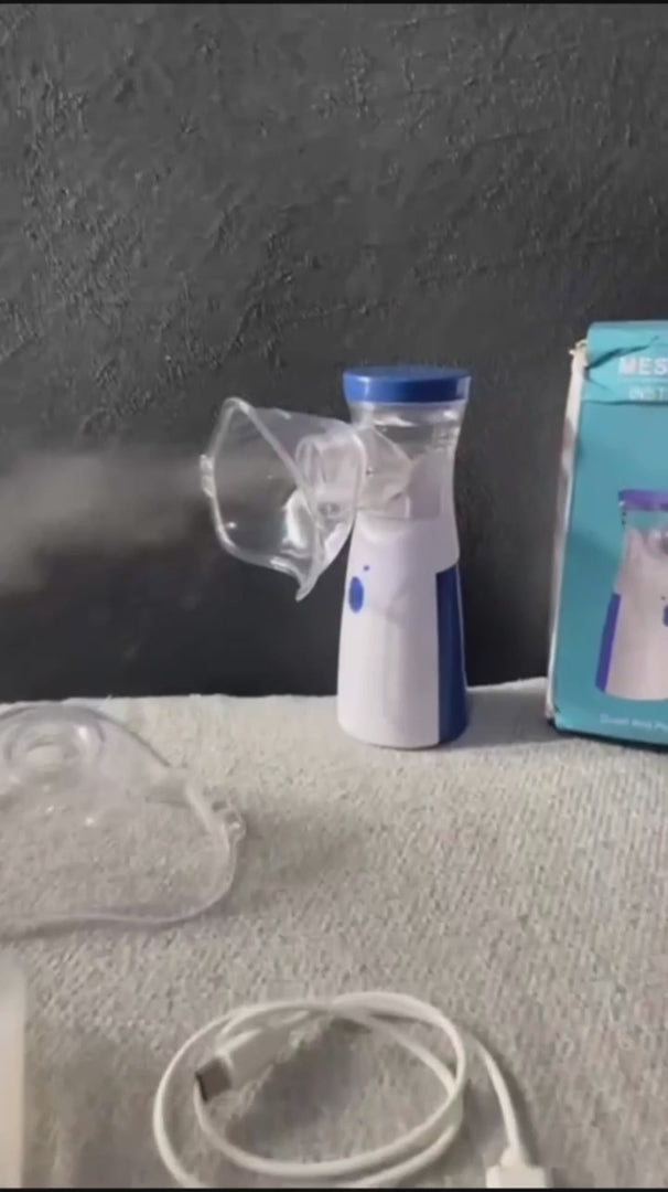 Portable Mesh Nebulizer Silent Handheld Breathing Machine for Kids Adults