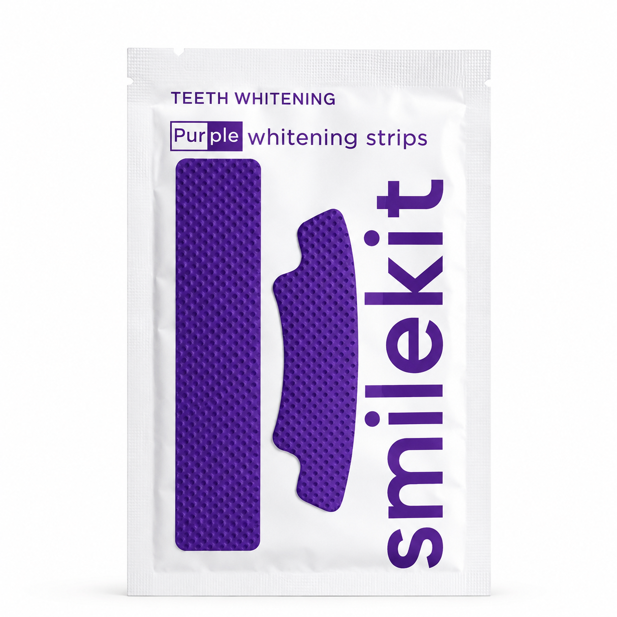 SMILEKIT Tiras Blanqueadoras Dentales Moradas Correctoras 14 Unidades