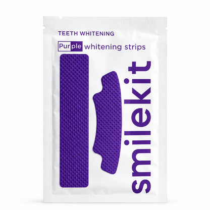 SMILEKIT Tiras Blanqueadoras Dentales Moradas Correctoras 14 Unidades